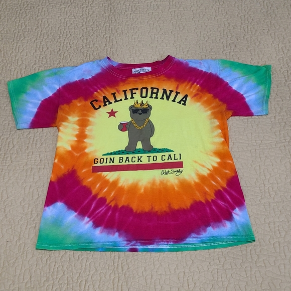 Riot Society California tie dye T shirt size M - Picture 2 of 4